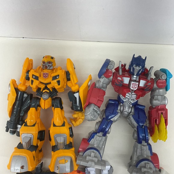 Preowned Transformers Action Figure LOT Optimus Bumblebee Various Loose - Picture 2 of 6